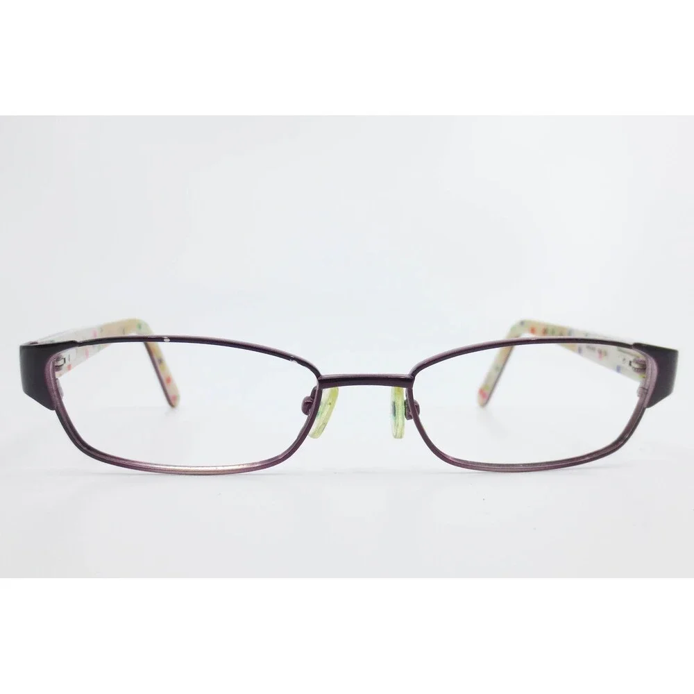 Kate Spade New York Ashland 0UU6 Purple Polka Dot Rectangular Eyeglasses